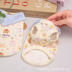Chaleco cuello a cuadros para perros pequeños, gatos y cachorros