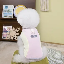 Chaleco ligero de algodón con protección solar para perros – Blanco