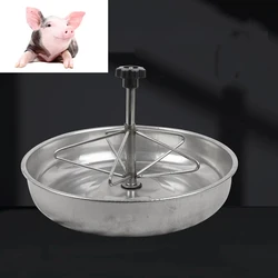 Canal de alimentación de lechones de granja, alimentación de lechones de acero inoxidable, trineo de leche, bandeja de comida, tazón alimentador de cerdos, equipo de campamento de ganado