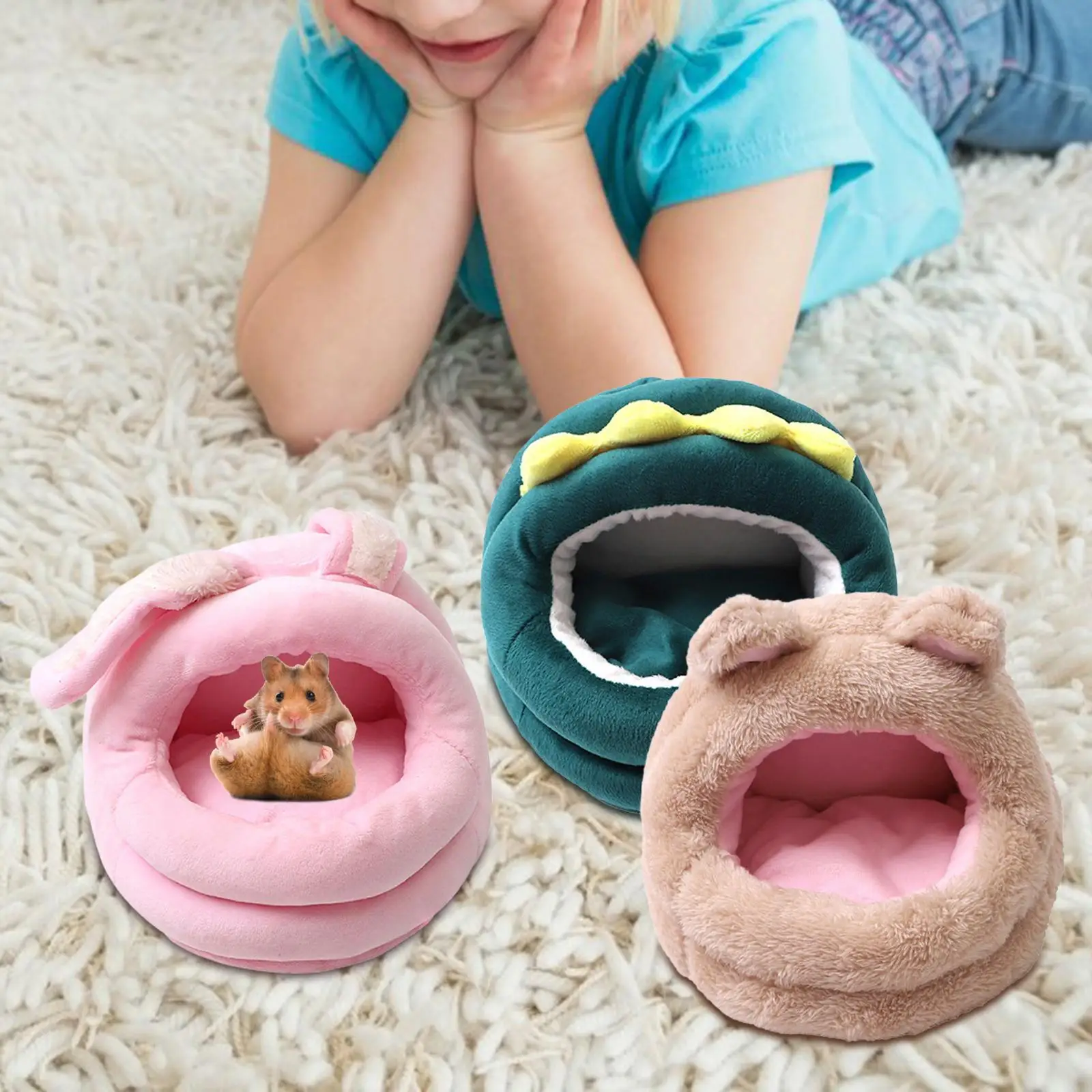 Guinea Pig Cave Beds Small Animals Bedding House Guinea Pig House for Chinchilla Pets Supplies Small Pets Hedgehog Dwarf