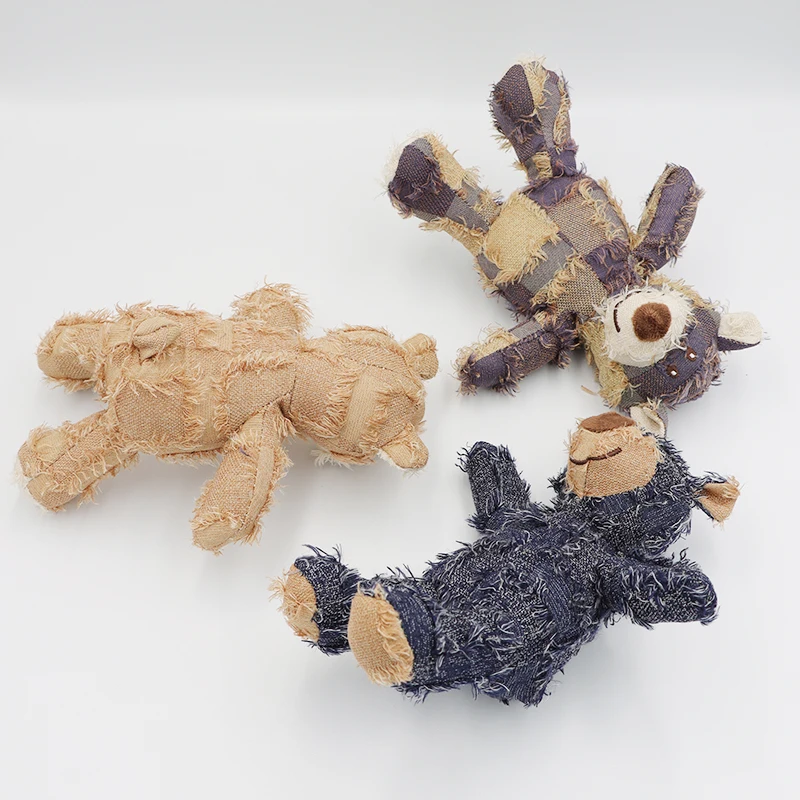 Perro animal relleno mendigo oso roer juguete moler dientes limpieza suministros para mascotas - imagen 5