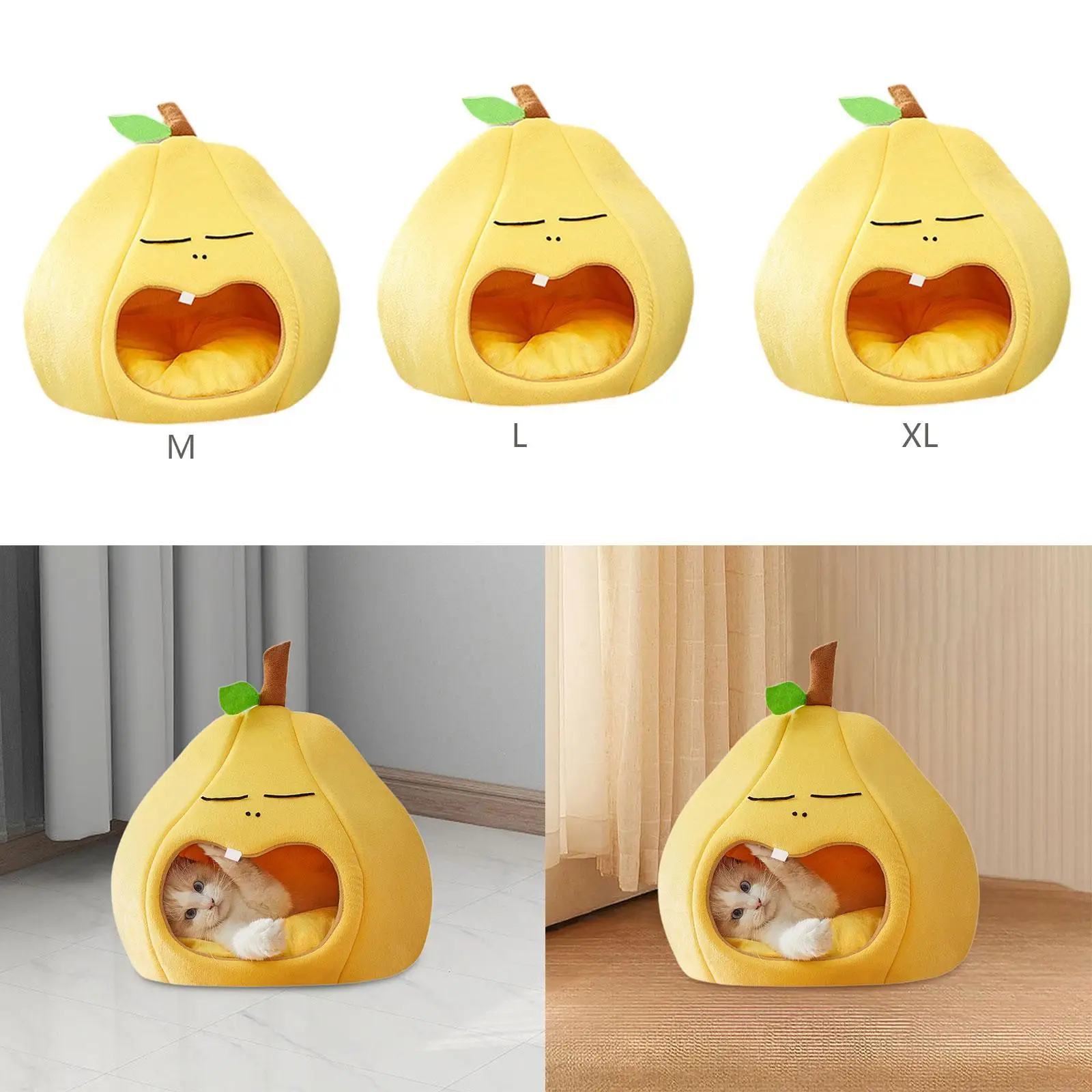 Semi Closed Cat Nest, Cat Pet Bed Shelter, Hideout Kitten Warm House,Cozy Dog Tent House Cat Tent for Dogs Cats Small Animals