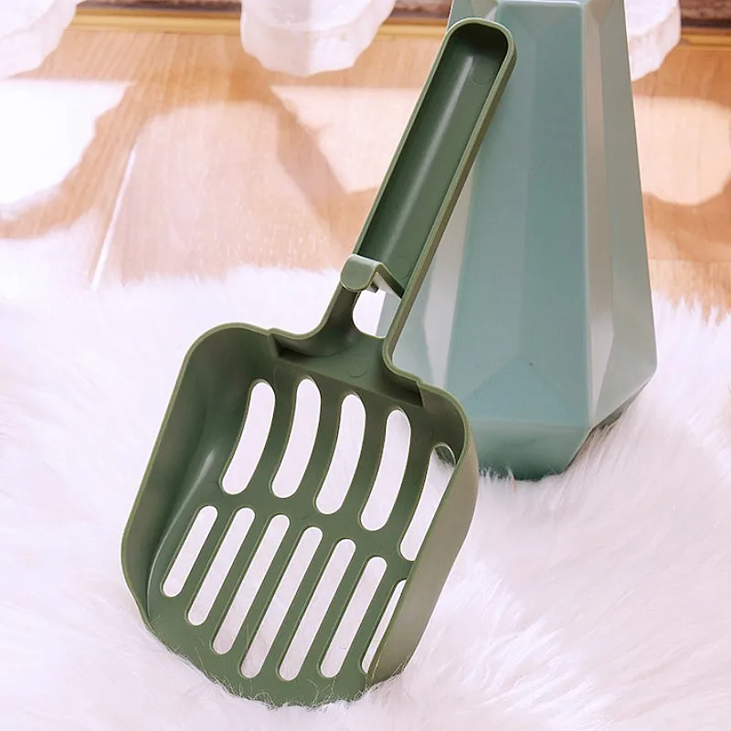 Pala de arena para gatos, pala de arena colgante para gatos, palas de arena huecas grandes para gatos, limpieza de inodoro, cuchara de arena para gatos, productos para mascotas - imagen 5