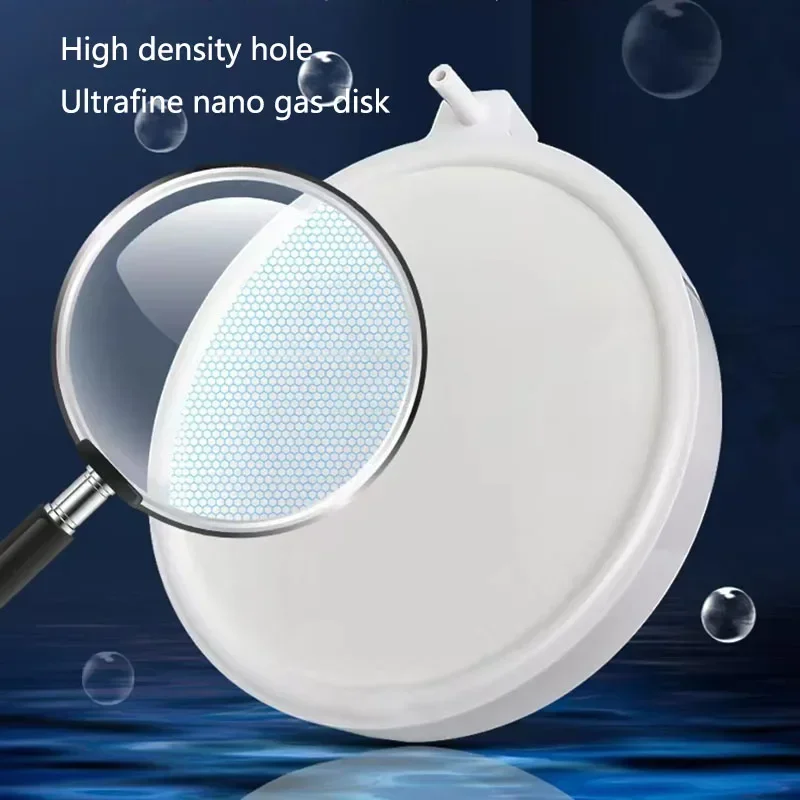 Bandeja Nano de burbujas de baja presión para pecera, bandeja de aumento de oxígeno, bandeja de Gas atomizada, piedra de burbujas, 35mm, 50mm, 80mm, 1 unidad - imagen 2