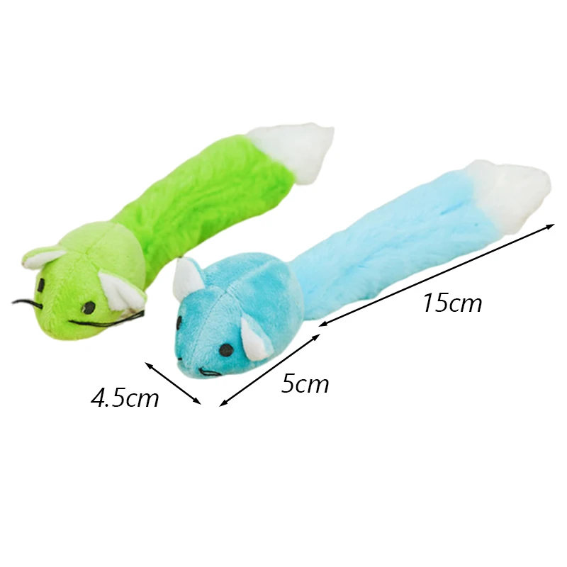 Juguete de peluche suave para gato, ratón de cola larga, gatito relleno con hierba gatera, accesorios para mascotas, suministros de juguetes interactivos para gatos - imagen 2
