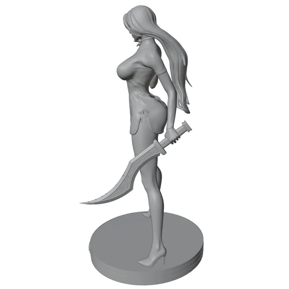Kit figura resina 1/24 gris DIY sin montar ni pintar - imagen 2
