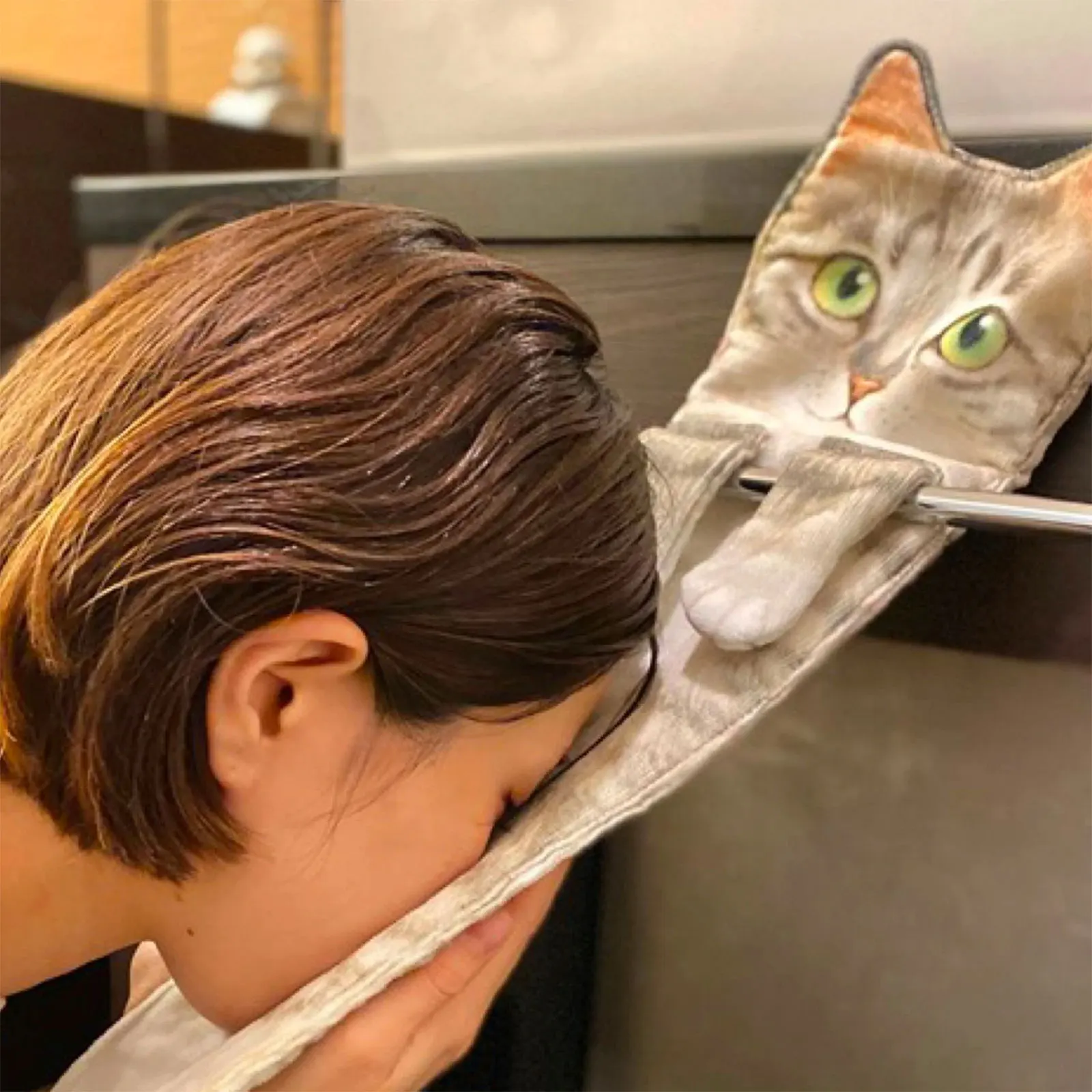 Toalla para gatos – Secado rápido con microfibra absorbente - imagen 4