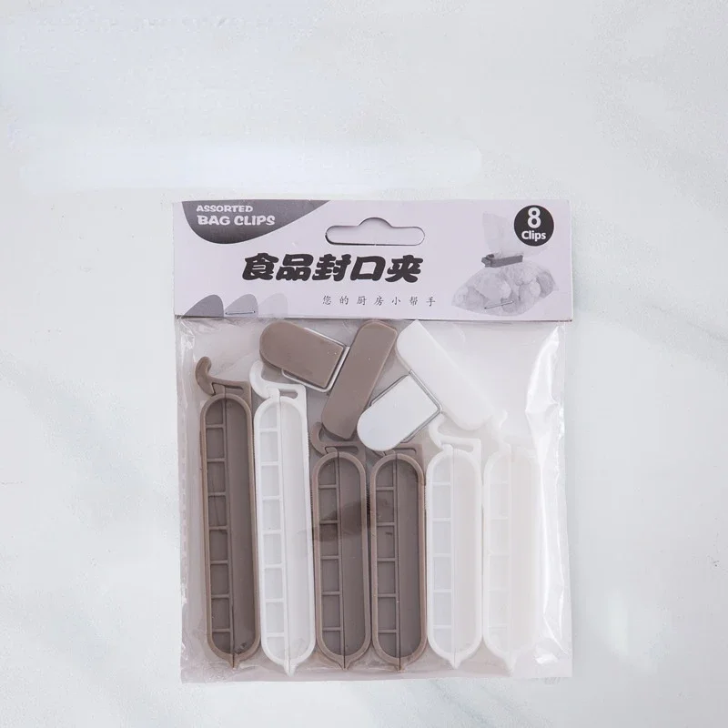 8 unids/set Clip de sellado de cocina portátil almacenamiento de aperitivos de alimentos Clip de sellado bolsa de aperitivos Clip de conservación de alimentos accesorios de cocina - imagen 4