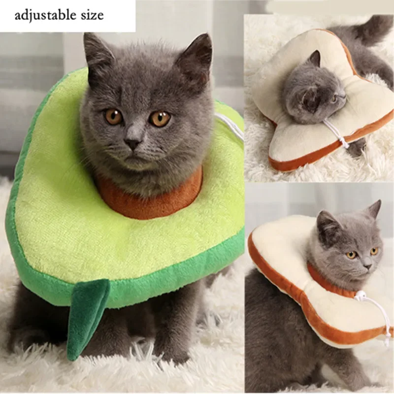 Collar para perro isabelino con forma de pan tostado ajustable, protección contra la cirugía antilamer, accesorio para el cuello de mascota para gatos y perros - imagen 3