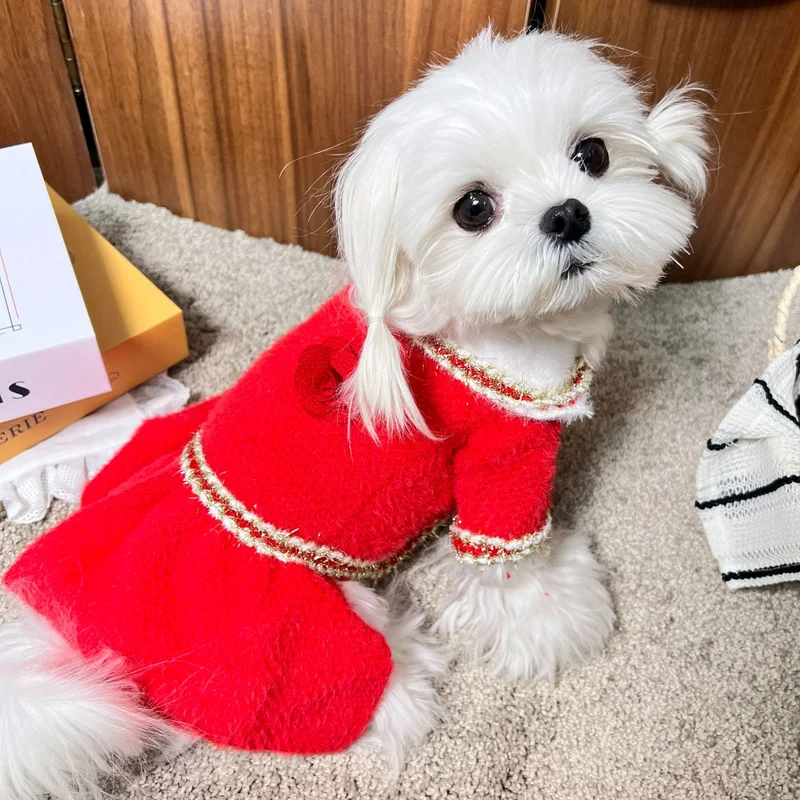 Vestido clásico para perros pequeños - Falda de princesa cómoda - imagen 3