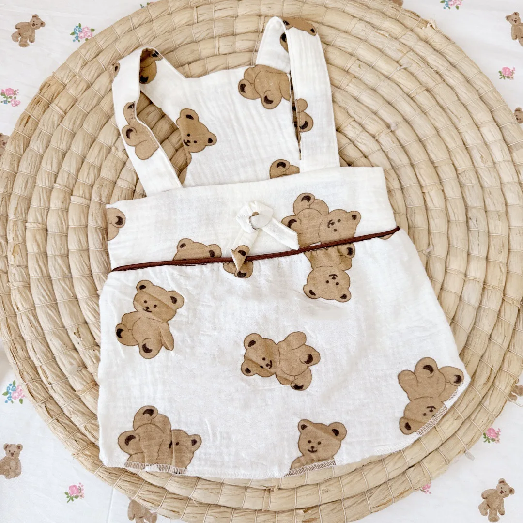 Primavera/Verano vestido de tirantes para mascotas Teddy pequeño tamaño mediano perro Estilo Princesa ropa para mascotas vestido de tirantes ropa para perros pequeños - imagen 2