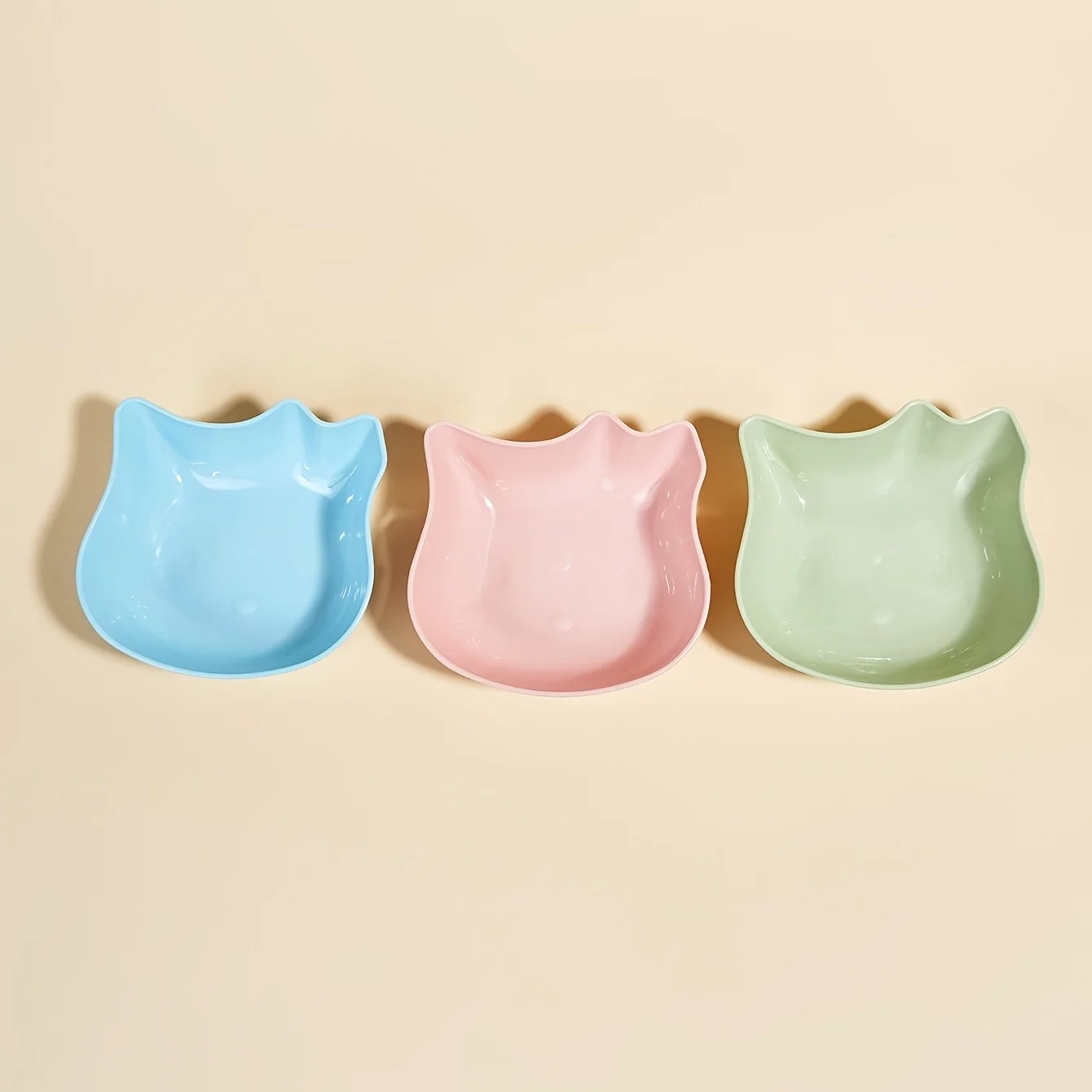 Cuenco alimentador para gatos de Color aleatorio, cuenco de plástico para comida para gatos, cuenco para agua, utensilios para alimentar y beber, 1 unidad - imagen 5