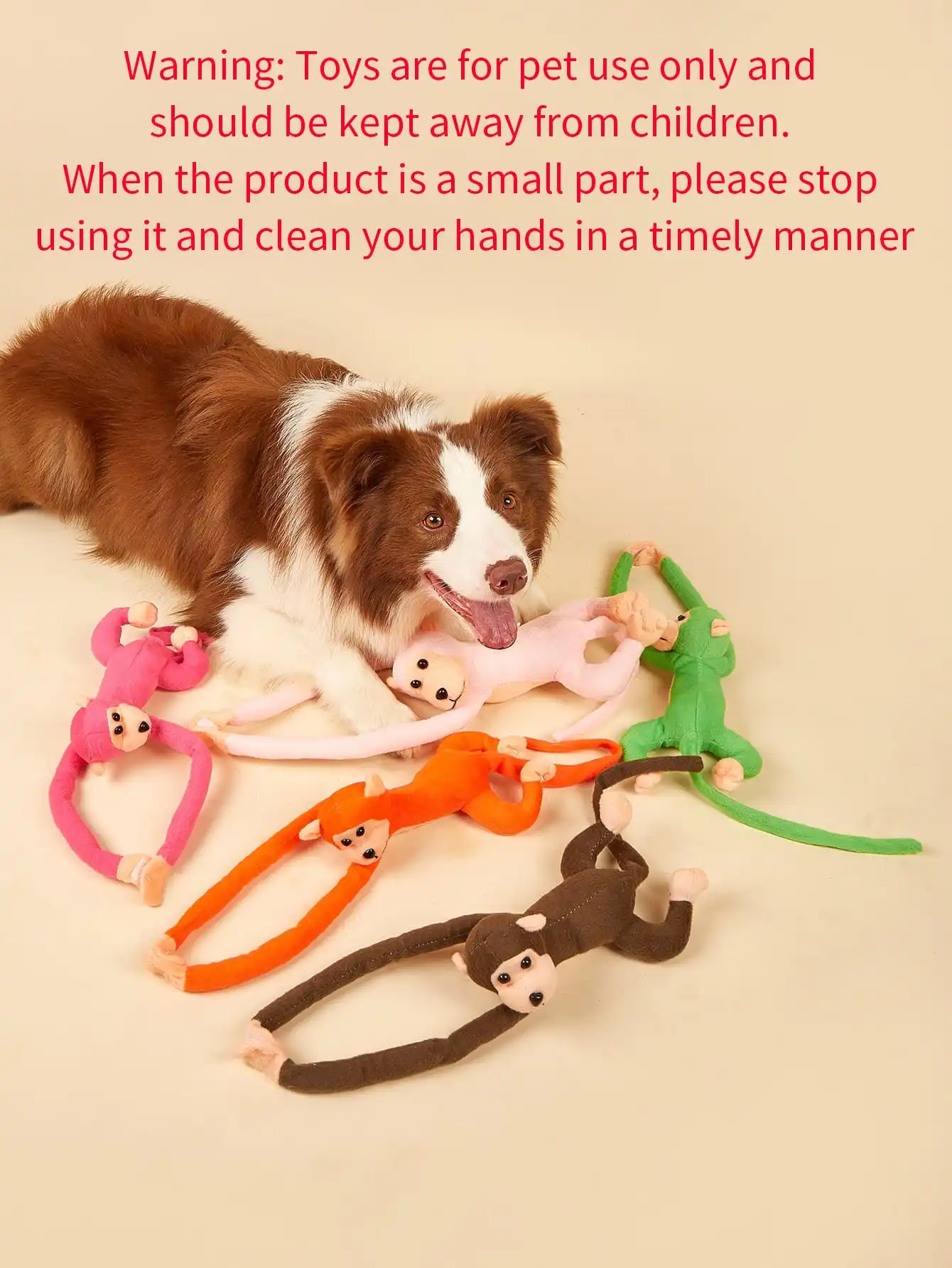 Juguete interactivo de felpa de color aleatorio para el cuidado Molar y tiempo de juego, 1 unidad - imagen 4