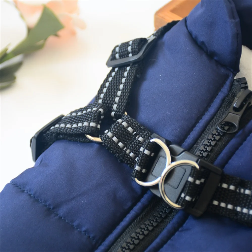 Chaleco impermeable con arnésreflectante para perros – Ropa de invierno - imagen 5