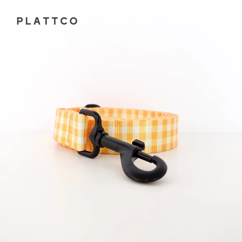 Correa de cuello con pajarita para perro PLATTCO diseñada para gran, mediano y pequeño, BUTTER PLAID combina inteligentemente cinta de impresión, 5 tamaños PDC307 - imagen 5