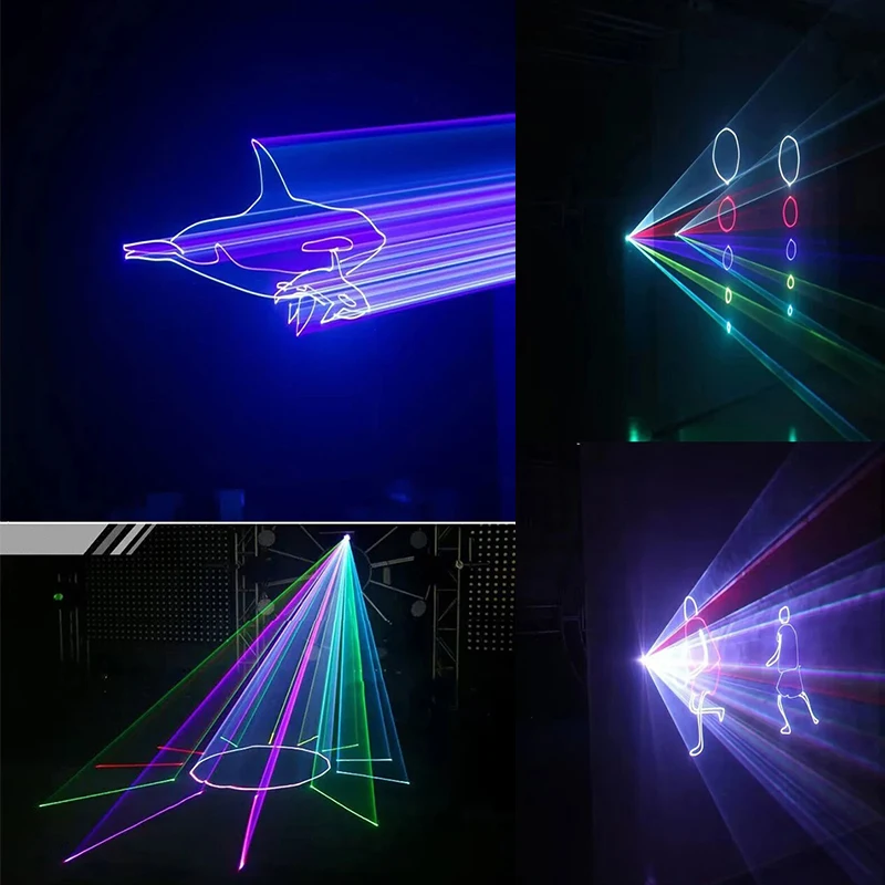 Proyector de haz de luz Led 3D para fiesta, lámpara de efecto de luz de escenario para discoteca, 3W, 4W, 5W, animación a todo Color, RGB, Dmx - imagen 4