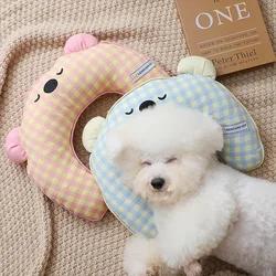 Cama para perro a cuadros lavable y desmontable - Almohada bicolor