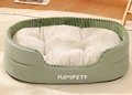 plush cushion green