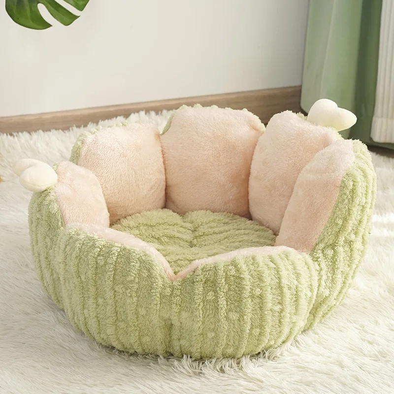 Cama para gatos y perros pequeños Cactus - Cueva calida lavable - imagen 5