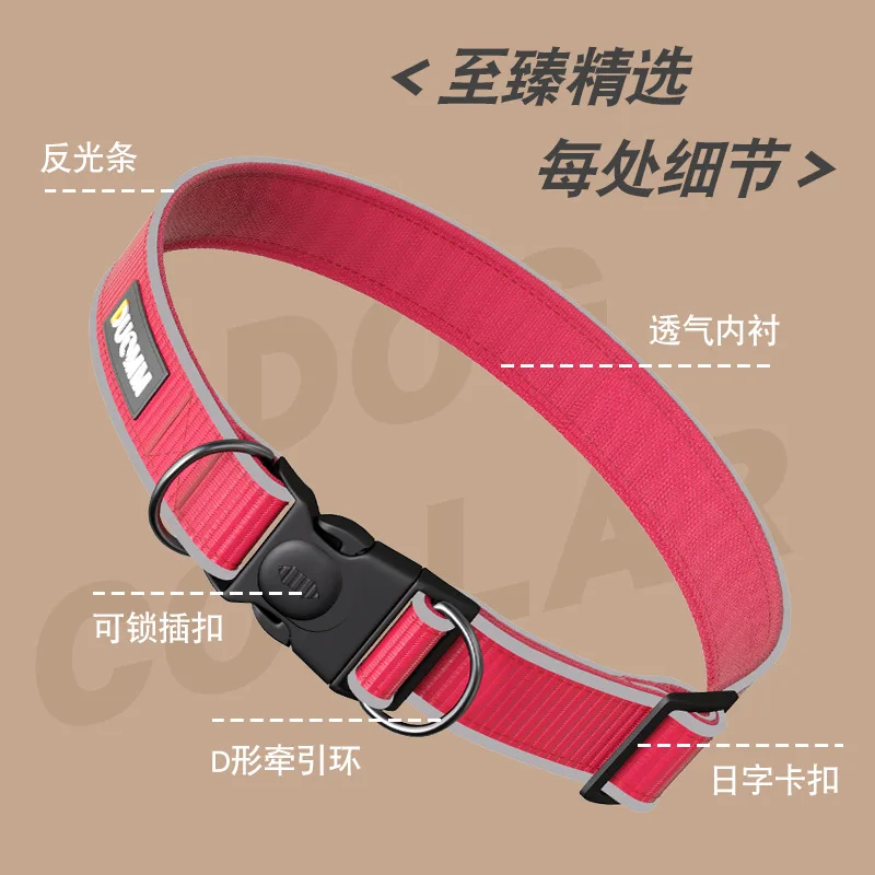 Nuevo Collar para gatos, collares ajustables para perros medianos y grandes, Collar reflectante antipérdida para mascotas - imagen 3