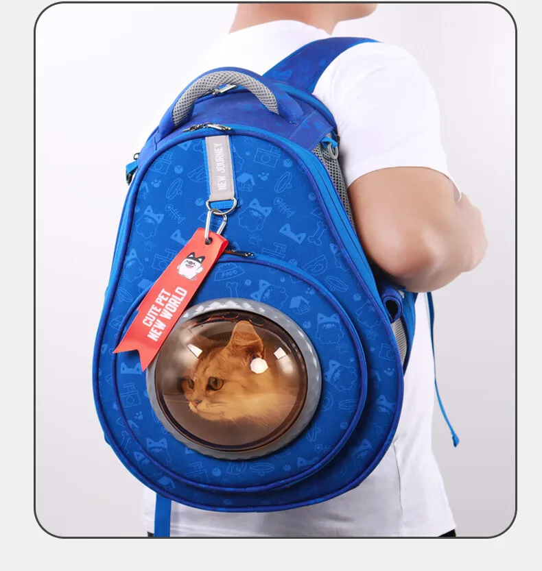 Mochila de aguacate para gatos malla transpirable porta hombros viaje - imagen 2