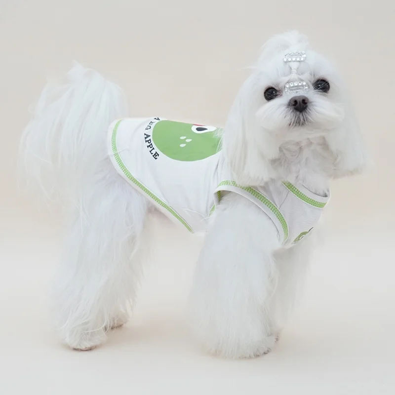 Chaleco de algodón sin mangas para perros pequeños Maltese y Yorkie - imagen 4