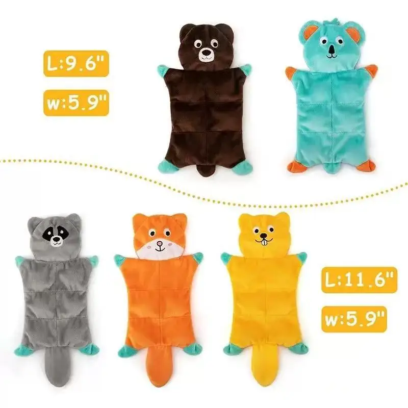 Juguetes vocales para perros, juguete de peluche suave sin relleno, juguetes educativos para masticar para la dentición, suministros para mascotas para perros pequeños y medianos - imagen 4