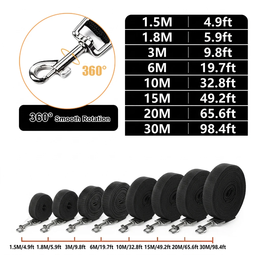 Correa de nailon para gatos y perros de longitud ajustable 1,5-30 m - imagen 3