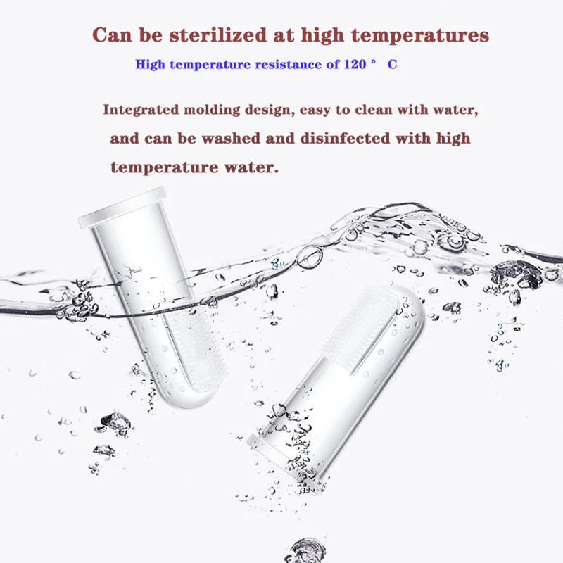 Cepillo de dientes de silicona supersuave para perro y gato, herramienta de limpieza, suministros para mascotas - imagen 4