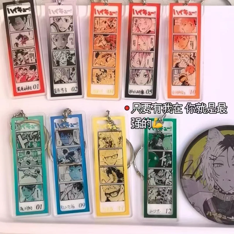 Llavero acrílico Haikyuu Hinata Shoyo colgante para gatos y perros - imagen 3