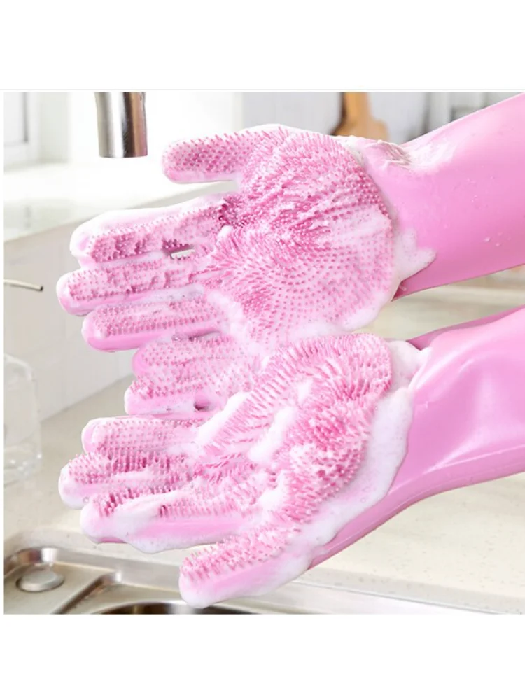 Guantes mágicos para limpieza de mascotas, esponja de silicona para quitar el vello de perros y gatos - imagen 3