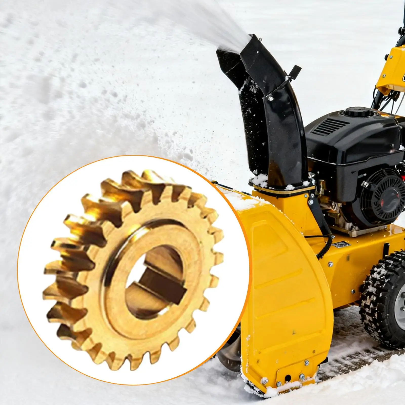 Snow Blower Worm Gear 51405 Repairing Metal Efficient Easily Install Easy to Use Snowblower Accessories Replaces Spare Parts