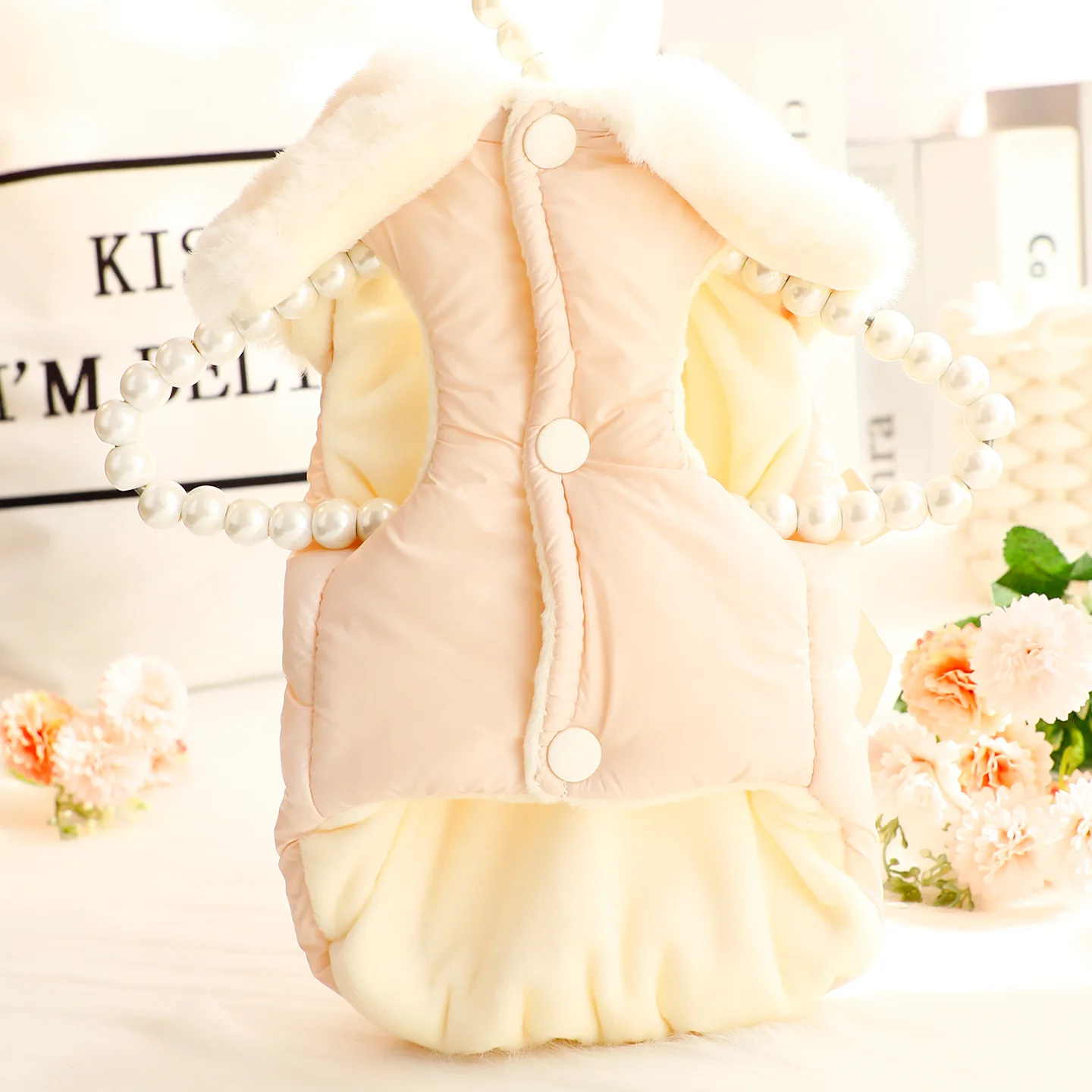 Lindo suéter de princesa para perros pequeños, ropa gruesa de algodón para invierno y otoño para mascotas, perfecta para perros pequeños de peluche - imagen 4