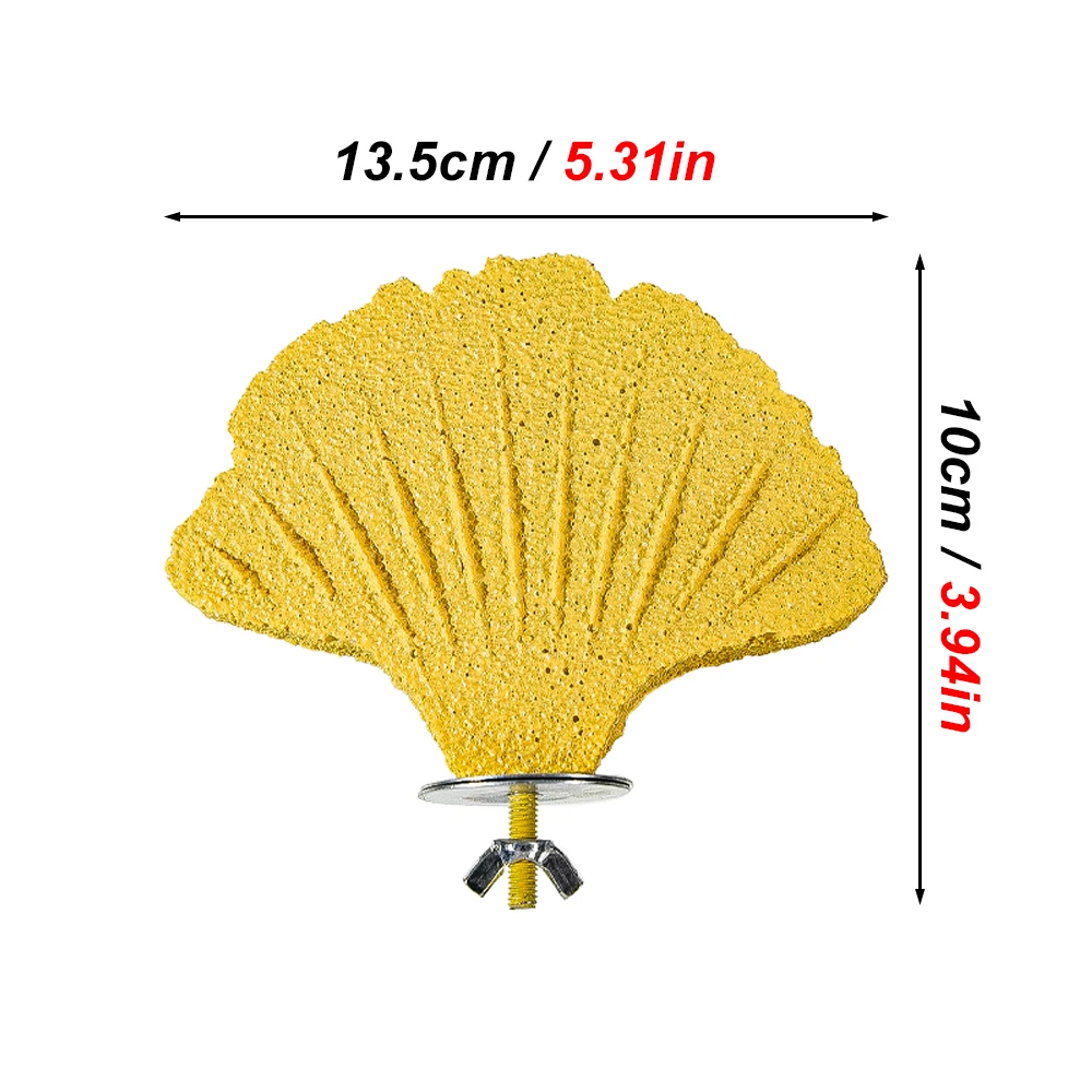 1 unidad de garra de loro con forma de hoja de Ginkgo, plataforma de pie, juguete para masticar, ejercicio de garra Natural para pájaro pequeño, loro, perca, ejercicio de garra - imagen 2