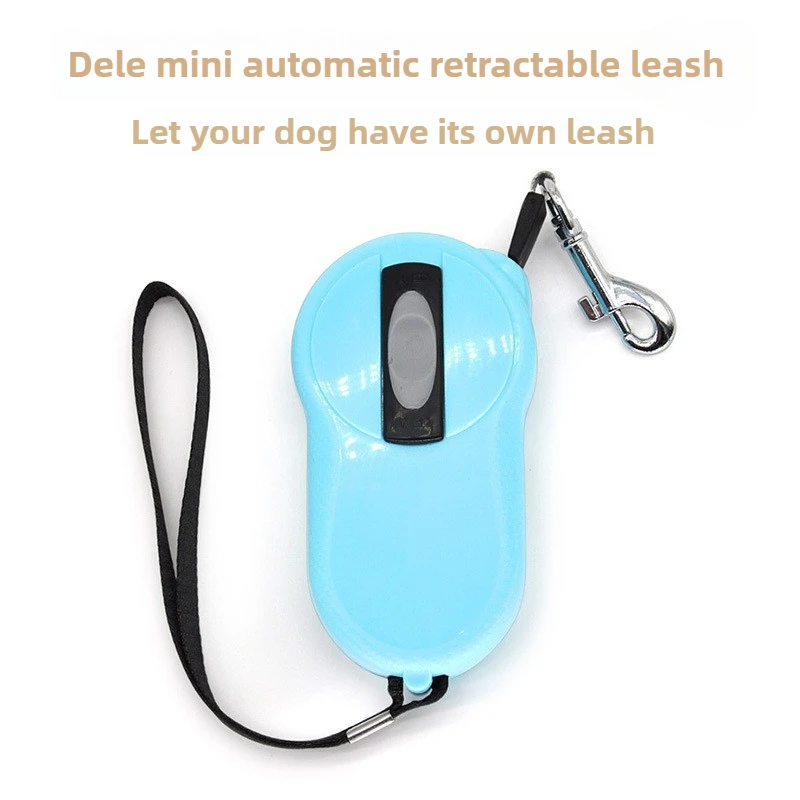 Mini correa retráctil automática para perros pequeños, correa para gatos, cadena de peluche, correa para caminar para perros, productos para mascotas