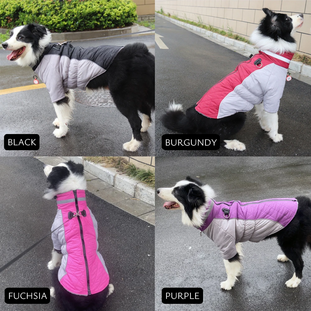 Chaqueta de invierno para perros - abrigo cálido y reflectante - imagen 5