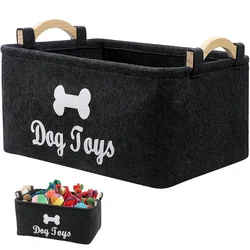 Cesta organizadora de fieltro para juguetes de gatos y perros
