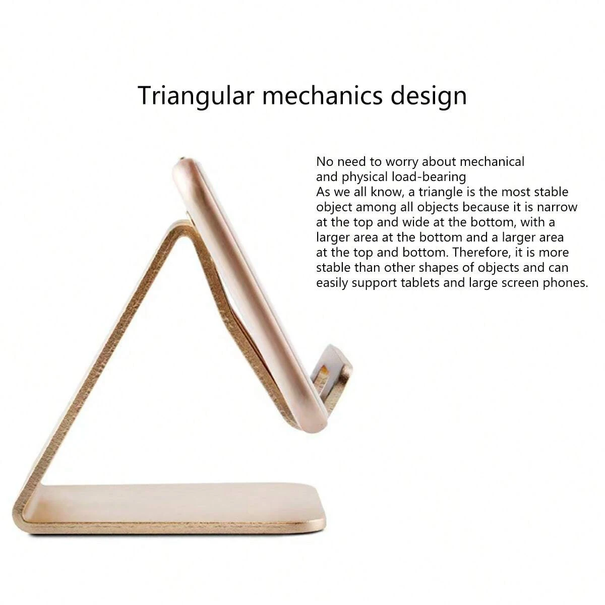 Soporte de escritorio metálico y minimalista para teléfono móvil - imagen 4