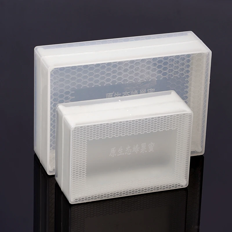 Caja de miel de plástico PET de 250g/500g, caja de colmena de abejas, Cassette de miel, herramientas de apicultura transparentes, seguridad y calidad para miel de abejas - imagen 4
