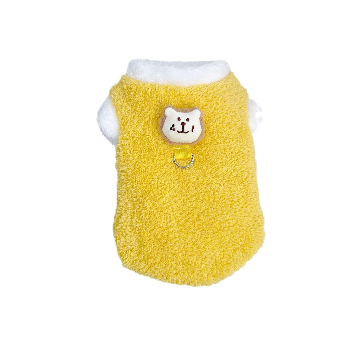 Sudadera con capucha de cuello alto de felpa para mascotas, ropa para gatos para otoño e invierno, abrigo grueso cálido y bonito, ropa para mascotas de peluche, ropa para perros pequeños - imagen 5