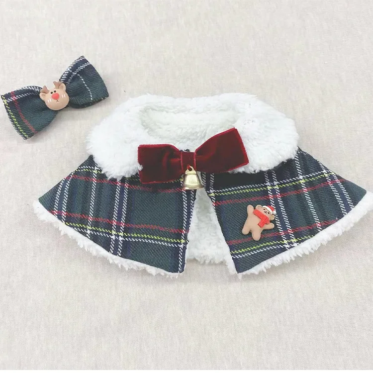 Bufanda de Navidad para perro, ropa de Otoño/Invierno para mascotas, chal para gato, collar, capa para cachorro de perro maltés, ropa para mascotas - imagen 3