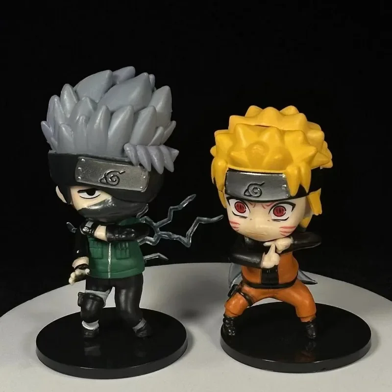 Naruto 6 uds Anime edición Q figuras Rasengan Ninjutsu Uchiha Itachi Jiraiya Hatake Kakashi Gaara PVC modelo chico juguete de regalo - imagen 4