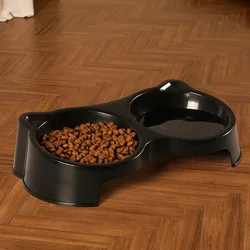 Comedero elevado doble para gatos y perros
