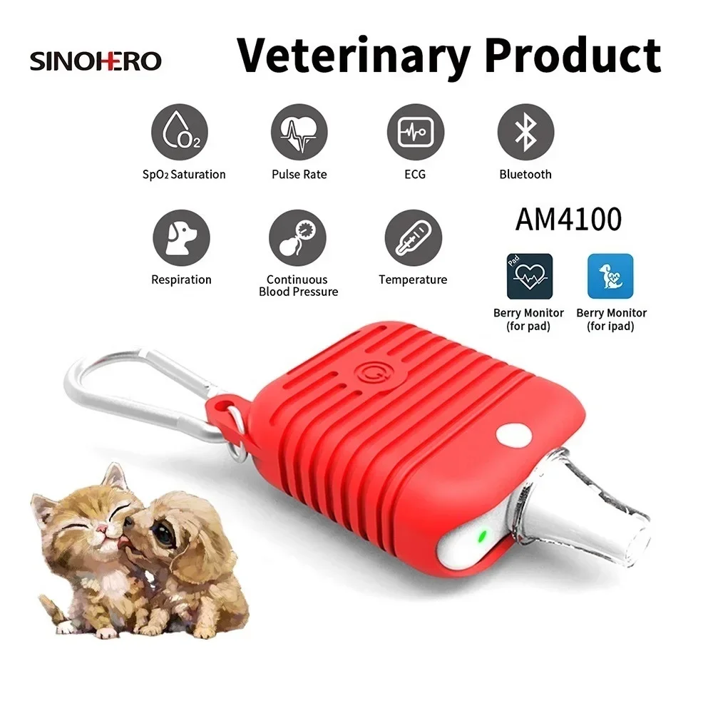 Monitor veterinario Bluetooth para gatos y perros con ECG & SpO2 - imagen 2