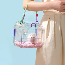 Bolso transportador panorámico para hámster, rata y ardilla voladora