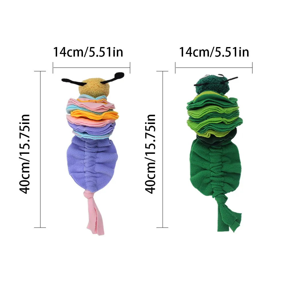Juguete rompecabezas para perros Caterpillar, juguete para golosinas ocultas y escondidas, juguete para masticar Molar para estimulación Mental, - imagen 3