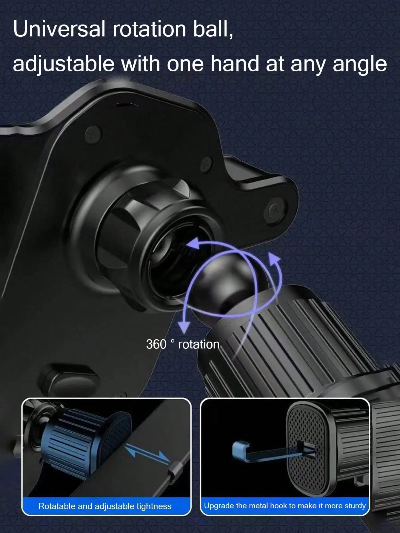 Soporte móvil coche antivibración universal gancho invertido - imagen 5