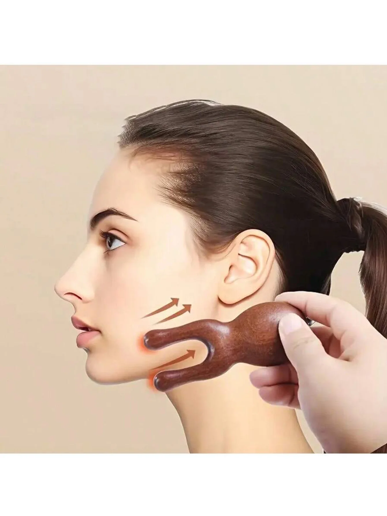 Peine madera para gato y perro masaje facial cepillado