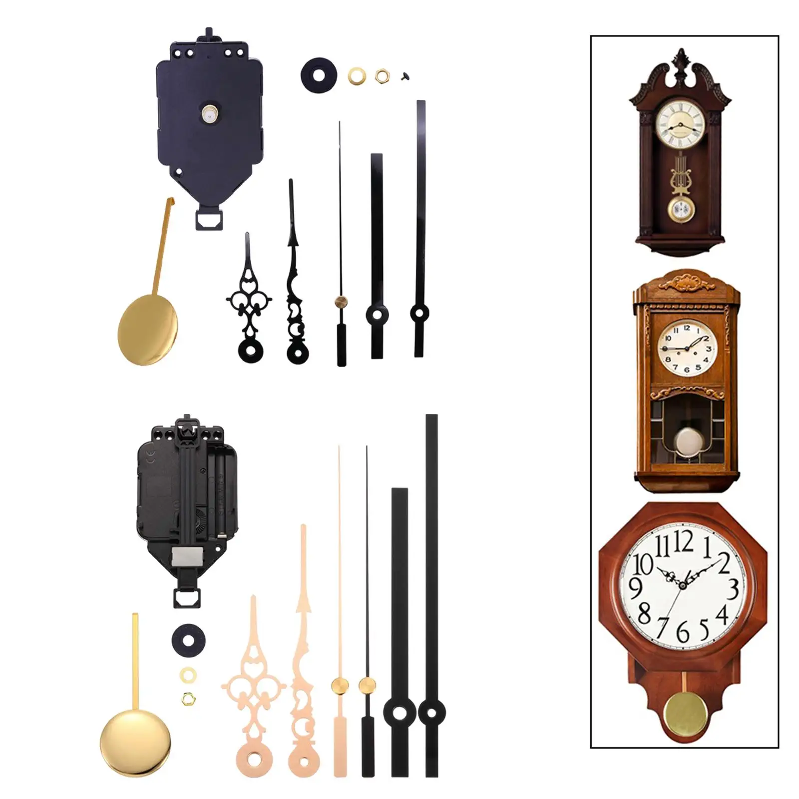 Kit reparación de reloj de pared con péndulo silencioso - imagen 2