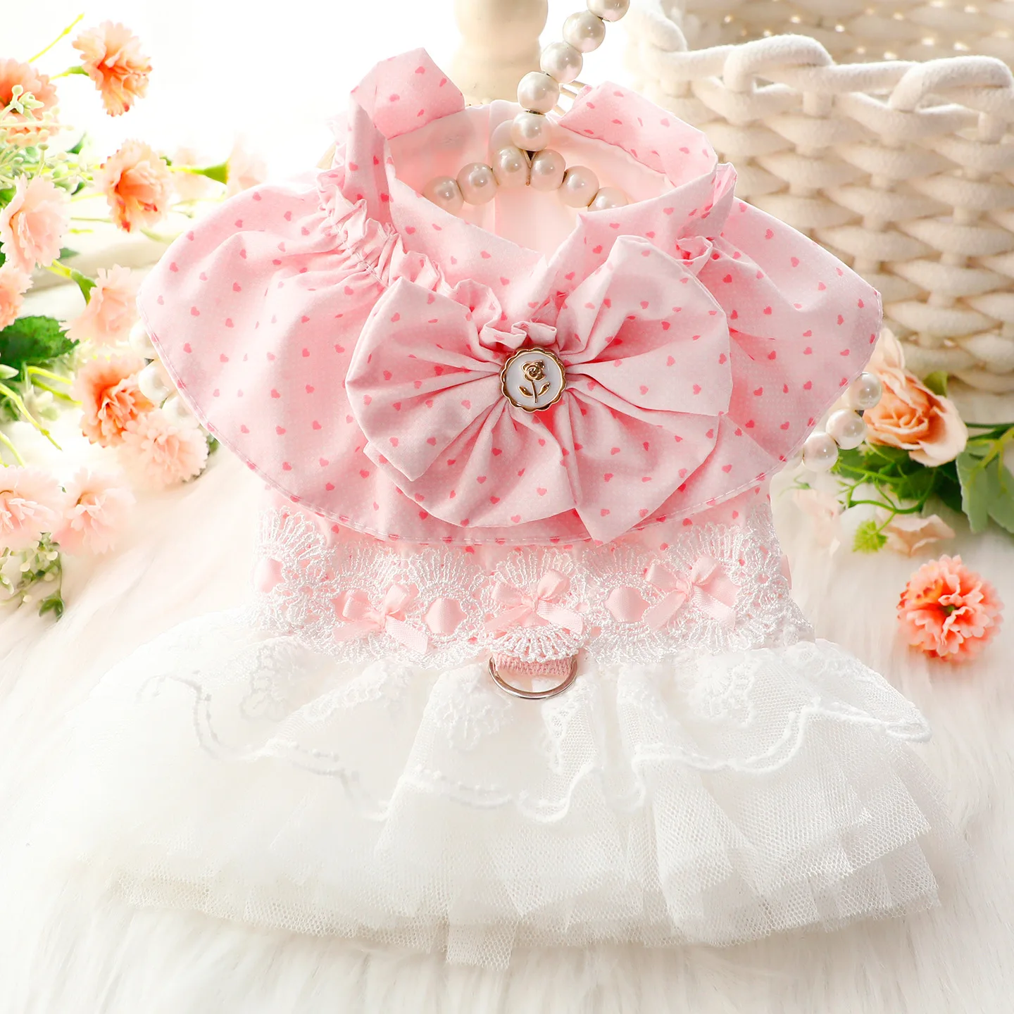 Vestido encaje perro pequeño Chihuahua primavera verano - imagen 3